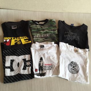 ステューシー(STUSSY)のサーフ・スケーター系ミックス古着 半袖Tシャツ6枚《S~M/ボーイズ・ガールズ》(Tシャツ/カットソー)