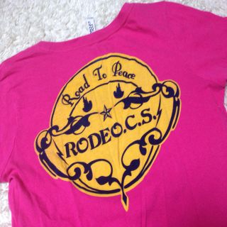 ロデオクラウンズ(RODEO CROWNS)のRODEO CROWNS ピンクＴシャツ(Tシャツ(半袖/袖なし))