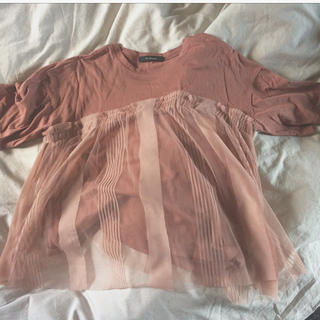 ダブルクローゼット(w closet)のチュール Tシャツ(Tシャツ(長袖/七分))