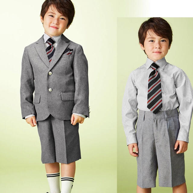 新品フォーマルスーツ5点セット 120cm 男の子 5歳 キッズ/ベビー/マタニティのキッズ服男の子用(90cm~)(ドレス/フォーマル)の商品写真