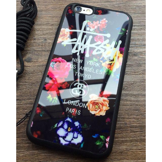 STUSSY(ステューシー)のiPhone6/6sケース　ミラー花柄ピンク スマホ/家電/カメラのスマホアクセサリー(iPhoneケース)の商品写真