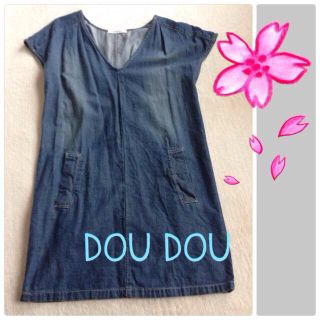 ドゥドゥ(DouDou)のDOUDOU♡デニムワンピ(ひざ丈ワンピース)