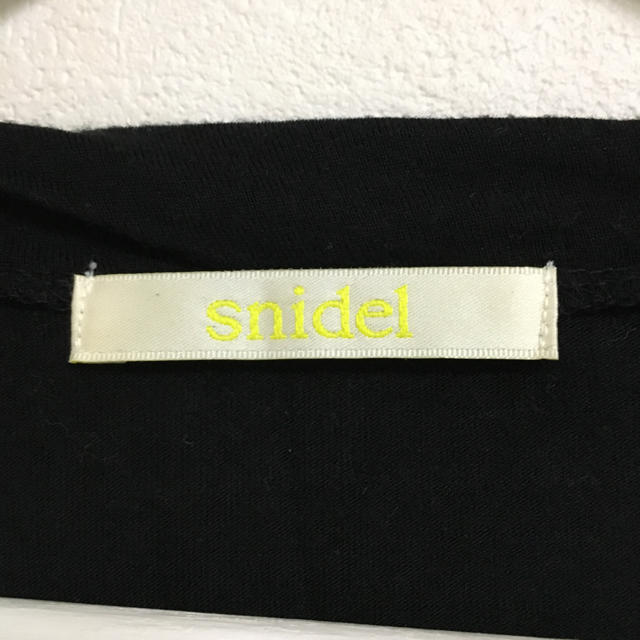 SNIDEL(スナイデル)のスナイデル♡黒Tシャツ レディースのトップス(Tシャツ(半袖/袖なし))の商品写真