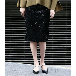 アメリヴィンテージ(Ameri VINTAGE)のSatomi様専用専用出品AMERI スパンコールスカート(ひざ丈スカート)