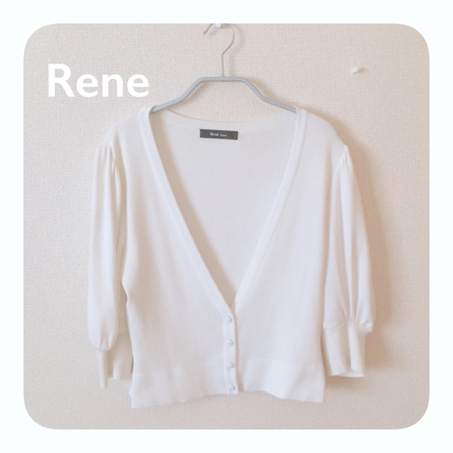 Rene＊カーディガン(ホワイト、フォクシー、ハロッズ、トッカ、エムプルミエ