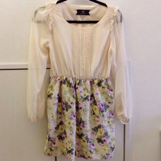 ロジータ(ROJITA)の送込）花柄シフォンワンピ♡rojita(ミニワンピース)