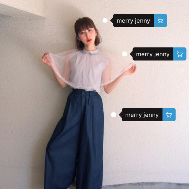 merry jenny(メリージェニー)のチュールフリルブラウス レディースのトップス(シャツ/ブラウス(半袖/袖なし))の商品写真