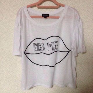 トップショップ(TOPSHOP)のKISS ME Tシャツ♡(Tシャツ(半袖/袖なし))