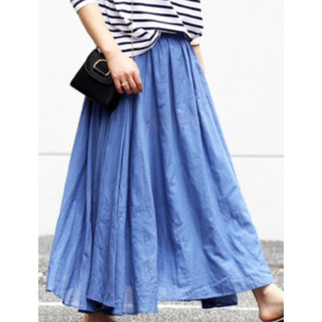 IENA(イエナ)のIENA  インド綿ギャザースカート レディースのスカート(ロングスカート)の商品写真