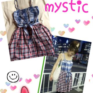 ミスティック(mystic)のチェックワンピ♥︎(ミニワンピース)