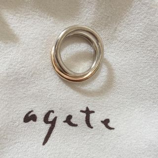 アガット(agete)のagate ゴールドシルバーリング(リング(指輪))