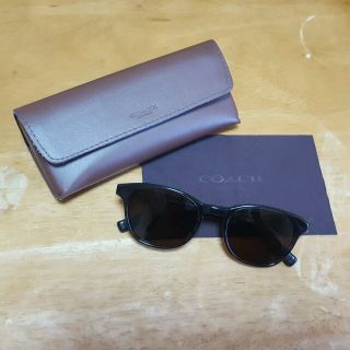 コーチ(COACH)のCOACH シンプルサングラス ユニセックス 美品(サングラス/メガネ)