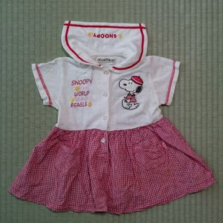 スヌーピー(SNOOPY)のスヌーピー　セーラー服ワンピース　90(ワンピース)