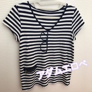 アダムエロぺ(Adam et Rope')のアダムエロペ、メガネＴシャツ(Tシャツ(半袖/袖なし))