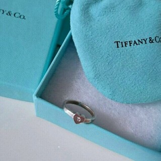 ティファニー(Tiffany & Co.)のTiffany ティファニーハートダイヤリング 指輪(リング(指輪))