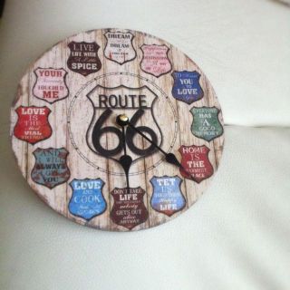 フランフラン(Francfranc)の新品☆ROUTE66☆壁掛け時計☆(掛時計/柱時計)