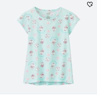 ユニクロ(UNIQLO)の新品 UNIQLO プリキュア Tシャツ 110 ブルー(Tシャツ/カットソー)