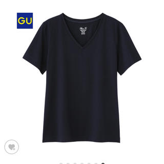 ジーユー(GU)の2枚セット！マーセライズドVネックT♡(Tシャツ(半袖/袖なし))