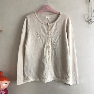 エスティークローゼット(s.t.closet)のs.t.c Marche... レースつきカーディガン Mサイズ(カーディガン)