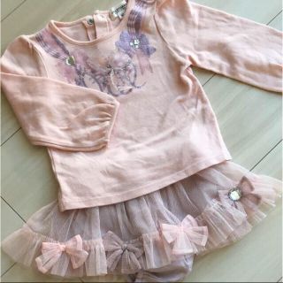 ジルスチュアートニューヨーク(JILLSTUART NEWYORK)のピンクのレースセット90❤︎ジルスチュアートニューヨーク(Tシャツ/カットソー)