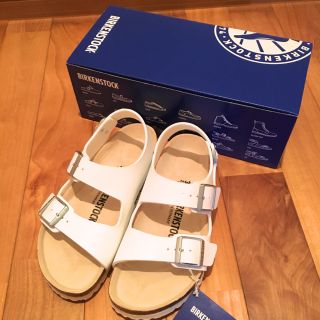 ビルケンシュトック(BIRKENSTOCK)のビルケンシュトック ミラノ 23.0〜23.5cm 【ホワイト】(サンダル)