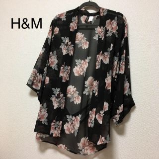 エイチアンドエム(H&M)の未使用♡H&M 花柄シフォンガウン(カーディガン)