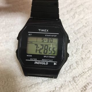 タイメックス(TIMEX)のTIMEX 腕時計 黒(腕時計(デジタル))