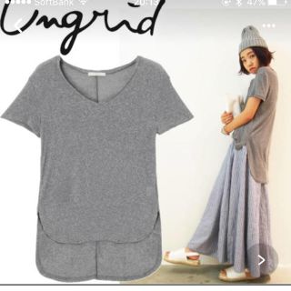 アングリッド(Ungrid)のアングリッド ガーゼフライスVネックtee(カットソー(長袖/七分))