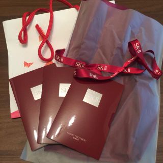 SK-II - 【未使用】SKⅡフェイスパック×3個(プレゼント包装/紙袋付き