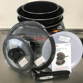 ティファール(T-fal)の新品 T-fal インジニオ・ネオ ハードチタニウム ブラック セット6 (鍋/フライパン)