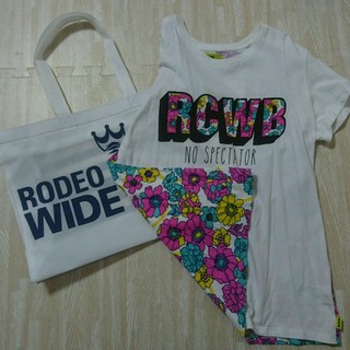 ロデオクラウンズ(RODEO CROWNS)の★ロデオクラウンズ★ショッパー フラワーTシャツ ショップ袋(Tシャツ(半袖/袖なし))