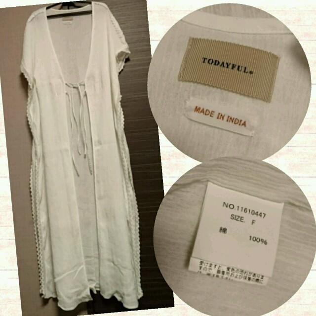 【現金特価】 TODAYFUL - TODAYFUL レースロングガウンの通販 by T＊U カーディガン