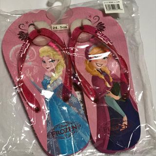 ディズニー(Disney)のアナと雪の女王 レディースビーチサンダル 24.5cm(ビーチサンダル)