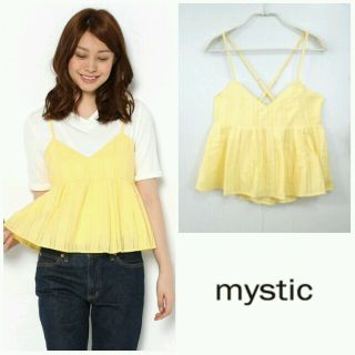 ミスティック(mystic)の新品♡mystic ぺプラムキャミソール(キャミソール)