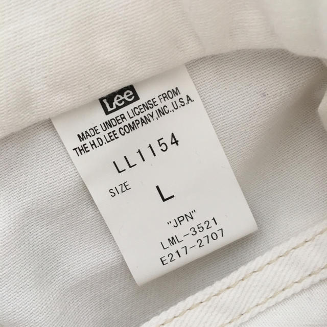 Lee(リー)のLEE ホワイトサロペット 専用 レディースのパンツ(サロペット/オーバーオール)の商品写真