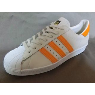 アディダス(adidas)の激レアカラー アディダス【SUPERSTAR 80s】白xオレンジ27.0cm(スニーカー)