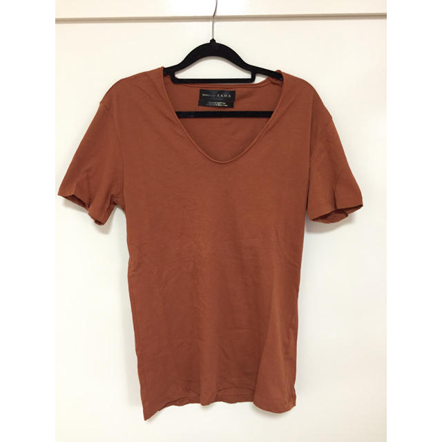 ZARA(ザラ)のzara Ｔシャツ アースカラーブラウン メンズのトップス(Tシャツ/カットソー(半袖/袖なし))の商品写真