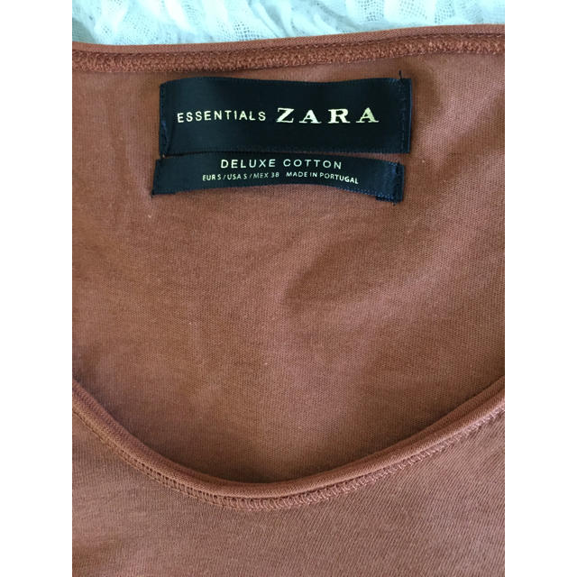 ZARA(ザラ)のzara Ｔシャツ アースカラーブラウン メンズのトップス(Tシャツ/カットソー(半袖/袖なし))の商品写真