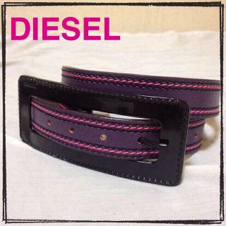 ディーゼル(DIESEL)のDIESELパープルXピンクベルト(ベルト)