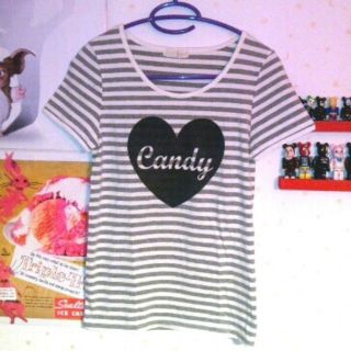 キャンディーストリッパー(Candy Stripper)のCANDY＊ボーダーTシャツ(Tシャツ(半袖/袖なし))