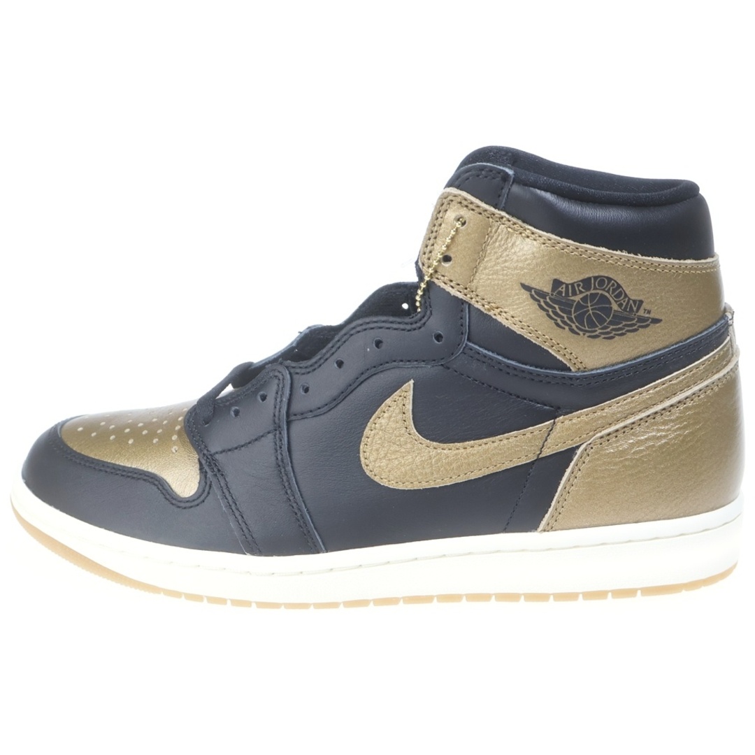 NIKE ナイキ AIR JORDAN 1 RETRO HIGH OG エアジョーダン1 レトロ ハイカット スニーカー ブラック/ゴールド US10.5/28.5cm DZ5485-071