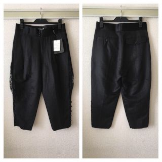 アンダーカバー(UNDERCOVER)の◆美品◆アンダーカバー◆13SS サイドレース装飾 パンツ クロップド アラジン(クロップドパンツ)