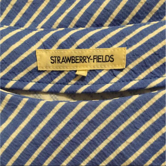 STRAWBERRY-FIELDS(ストロベリーフィールズ)の【美品】ストロベリーフィールズ ブルーワンピース レディースのワンピース(ひざ丈ワンピース)の商品写真