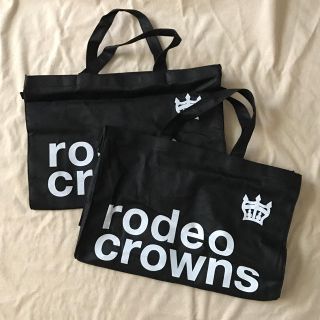 ロデオクラウンズ(RODEO CROWNS)の【RODEO CROWNS】ファスナー付ショッパー２枚セット(ショップ袋)