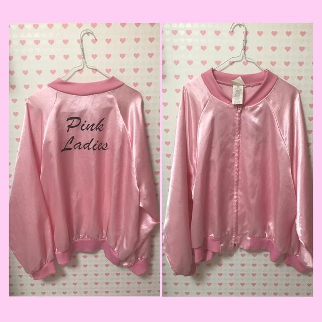 Bubbles(バブルス)の【gyon様専用】Pink Ladies サテンブルゾン レディースのジャケット/アウター(ブルゾン)の商品写真