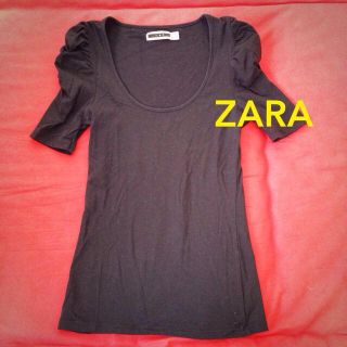 ザラ(ZARA)のZARA パフスリーブカットソー(カットソー(半袖/袖なし))