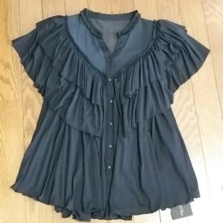 ダブルスタンダードクロージング(DOUBLE STANDARD CLOTHING)の☆新品 未使用☆ ダブスタ フリルブラウス(シャツ/ブラウス(半袖/袖なし))