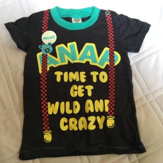 アナップキッズ(ANAP Kids)のアナップキッズ★サスペ風Tシャツ★黒★90cm(Tシャツ/カットソー)