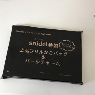 スナイデル(SNIDEL)のsteady 6月号付録 スナイデルカゴバッグ(かごバッグ/ストローバッグ)