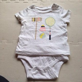 ベビーギャップ(babyGAP)のbabyGap Tシャツ風ロンパ 80(ロンパース)